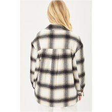 Load image into Gallery viewer, BRIELLA Plaid lined button down shacket