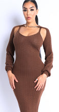 Load image into Gallery viewer, BIANCA bolero sweater midi dress