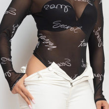 Load image into Gallery viewer, LOVE NOTE mesh bodysuit