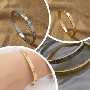 ORB rhinestone bangle