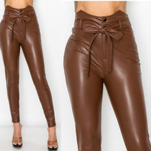 Load image into Gallery viewer, LUCIA high waisted faux leather pants