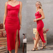 Load image into Gallery viewer, MARICARMEN red dress