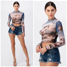 Load image into Gallery viewer, AURORA mesh cherub angel top