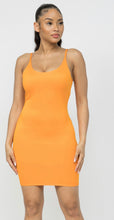 Load image into Gallery viewer, ANABEL scuba dress in tangerine