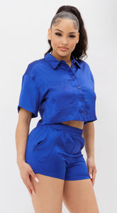 KUBANA two piece set in royal blue