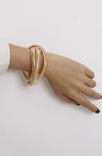 Load image into Gallery viewer, DON&#39;T GET IT TWISTED coil style bangle bracelet set