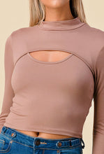Load image into Gallery viewer, JENNA mock neck two in one top