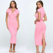 Load image into Gallery viewer, DULCE ribbed midi dress