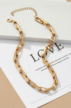 Load image into Gallery viewer, LETS LINK UP chunky link necklace
