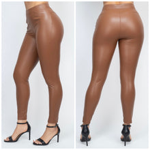 Load image into Gallery viewer, KATRINA High waisted faux leather skinny pants